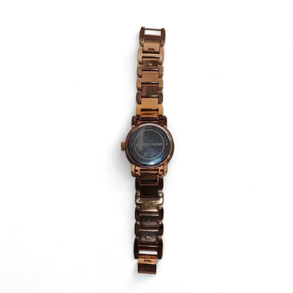 Michael Kors Women's‎ MK3159 Signature Logo Face Rose Gold Watch - Picture 4 of 11